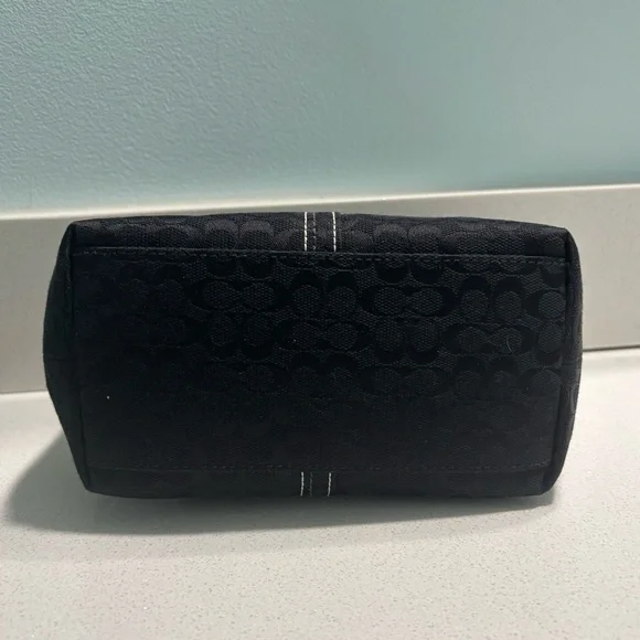 Vintage Coach Y2K Mini Bag Black With Signature C Logo - Picture 3 of 5